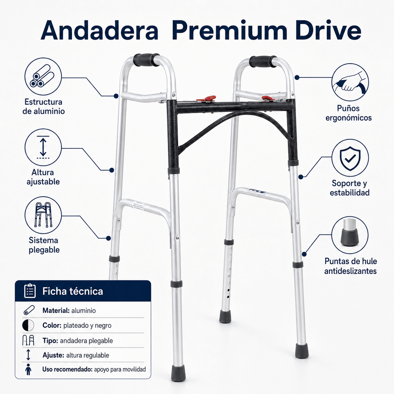 Andadera de 4 puntos Drive - Imagen 2