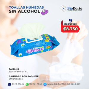TOALLAS HUMEDAS SIN ALCOHOL