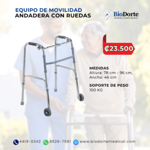 ANDADERA CON RODINES DELANTEROS