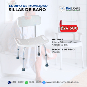 SILLA DE BAÑO CON RESPALDAR