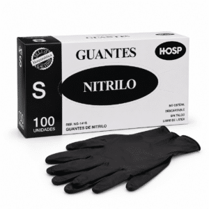 Guante de Nitrilo negro Hosp