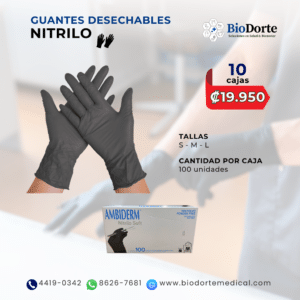 GUANTE DE NITRILO MARCA AMBIDERM