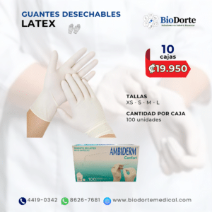 GUANTE DE LATEX MARCA AMBIDERM