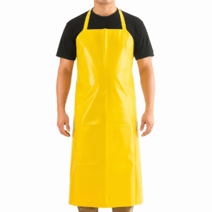 Delantal de vinilo amarillo