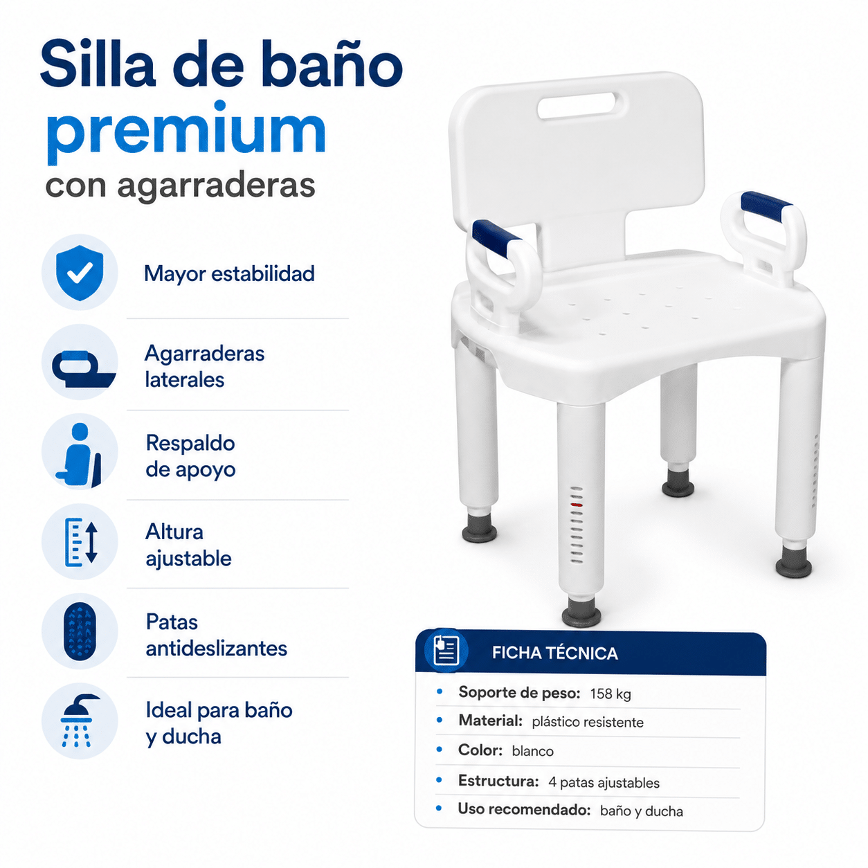 Silla de Baño Premium Drive - Imagen 2