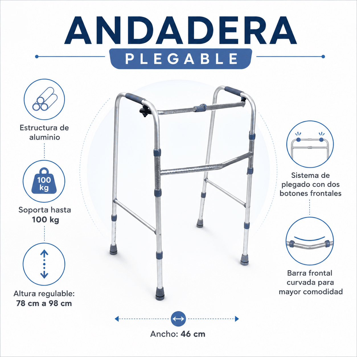 Andadera de 4 puntos - Imagen 2